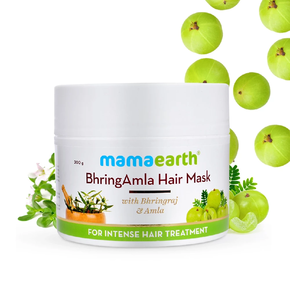 BhringAmla Hair Mask with Bhringraj and Amla for Intense Hair Treatment, 200 g-1.webp